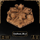 Desert City Road Tiles printable STL tile preview 3