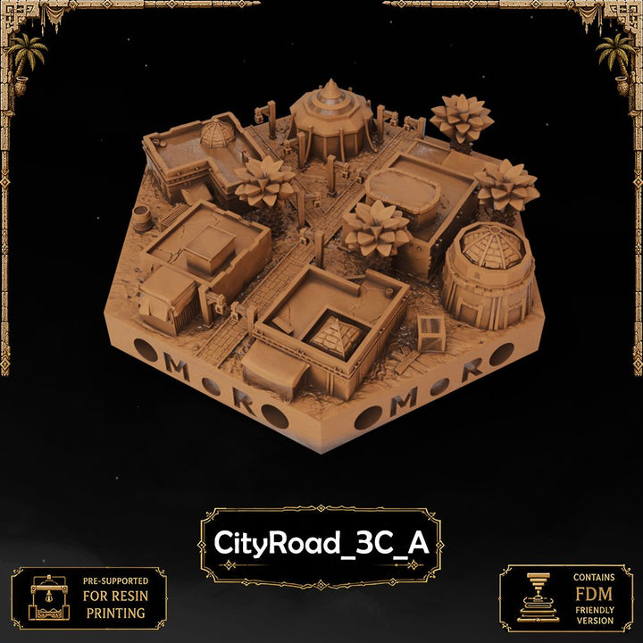Desert City Road Tiles printable STL tile preview 5 — included tile image 5