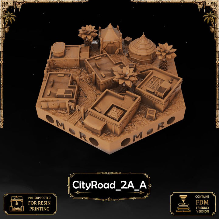 Desert City Road Tiles printable STL tile preview 7 — included tile image 7