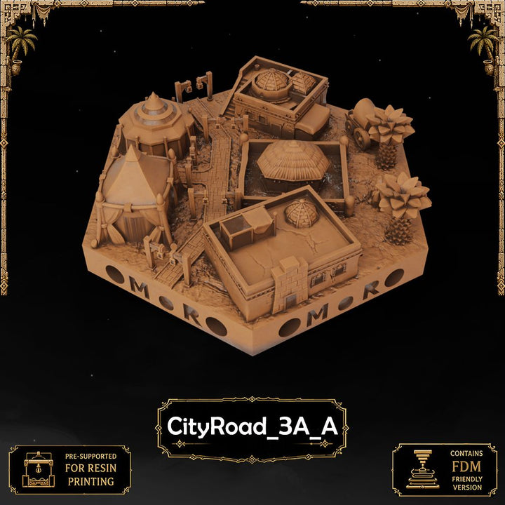 Desert City Road Tiles printable STL tile preview 10 — included tile image 10
