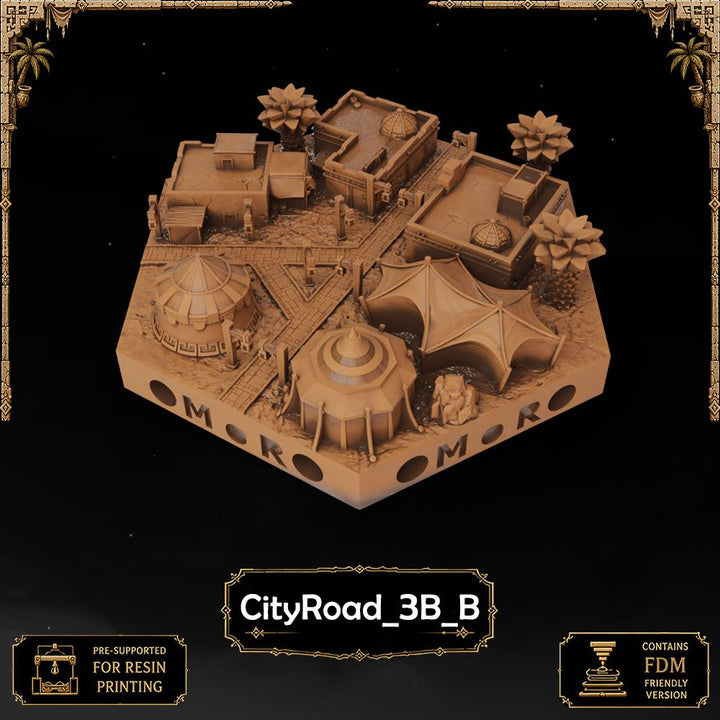 Desert City Road Tiles printable STL tile preview 14 — included tile image 14