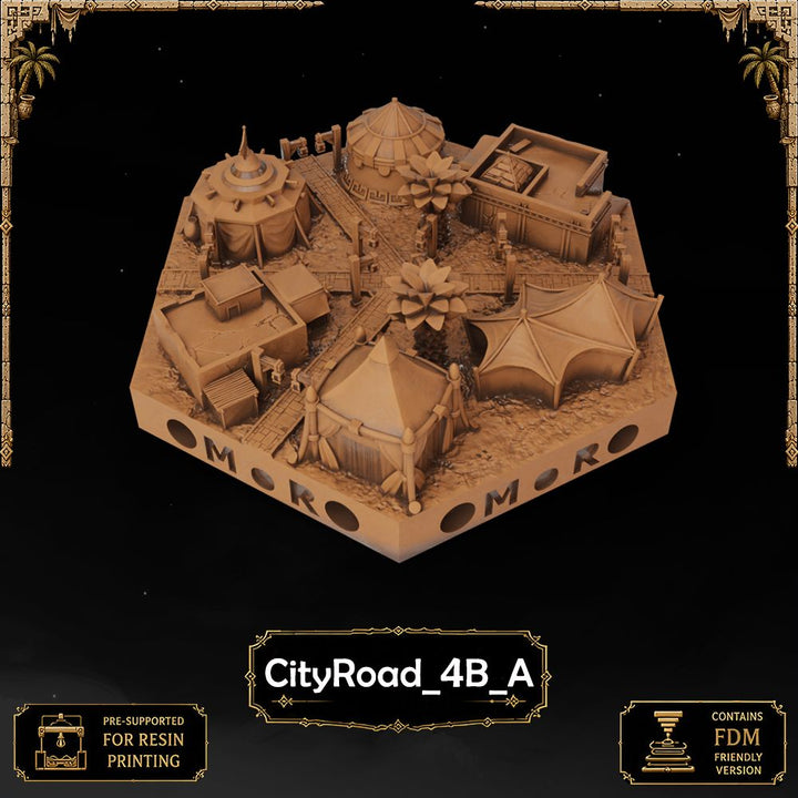 Desert City Road Tiles printable STL tile preview 15 — included tile image 15