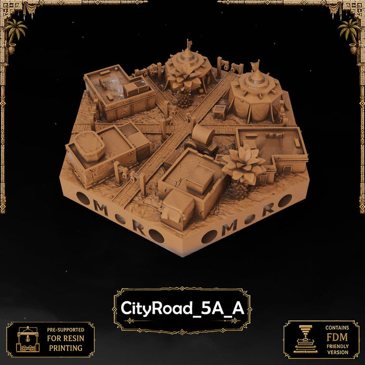 Desert City Road Tiles printable STL tile preview 17 — included tile image 17