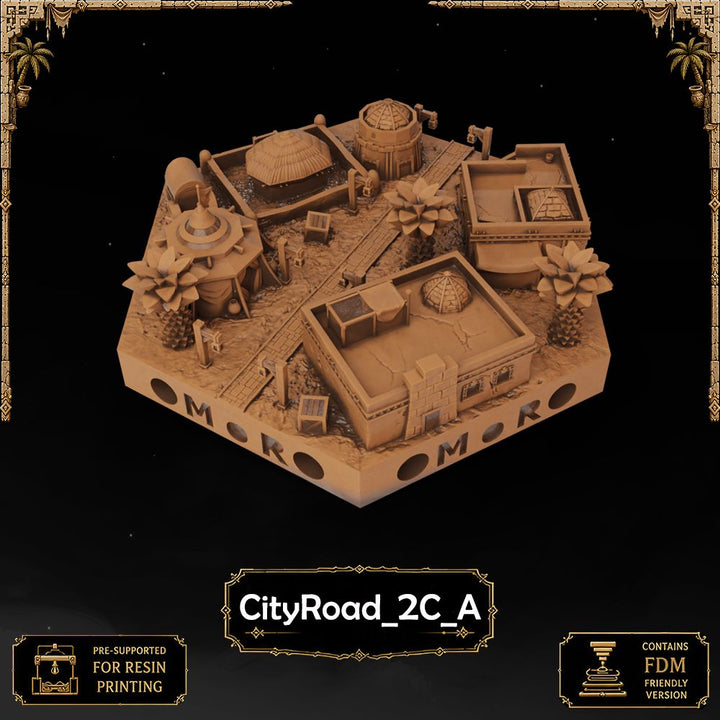 Desert City Road Tiles printable STL tile preview 18 — included tile image 18