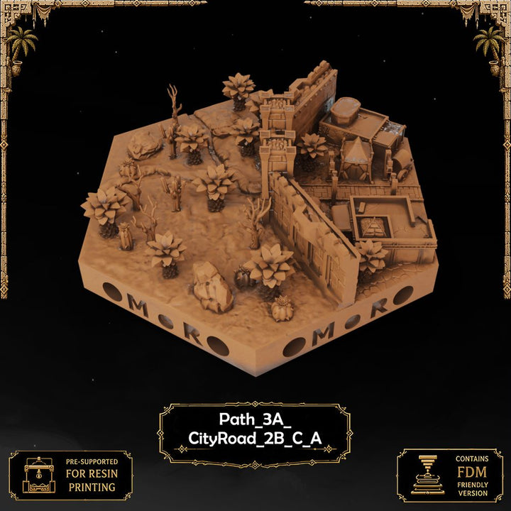Desert City Wall Tiles printable STL tile preview 2 — included tile image 2