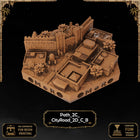 Desert City Wall Tiles printable STL tile preview 3