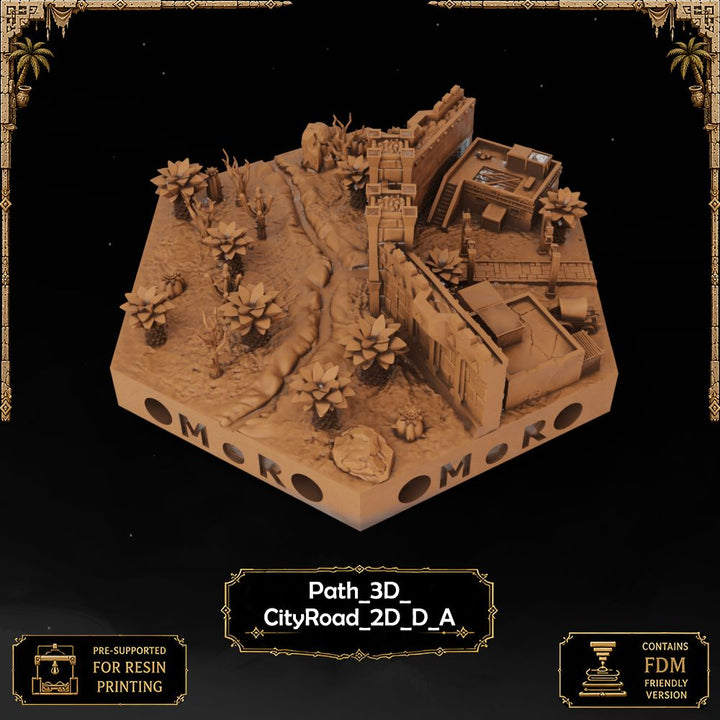 Desert City Wall Tiles printable STL tile preview 14 — included tile image 14