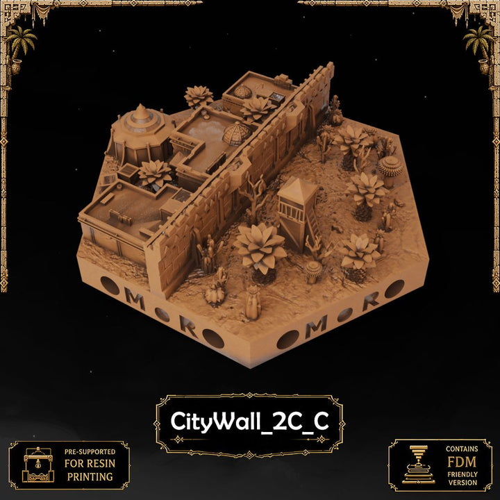 Desert City Wall Tiles printable STL tile preview 24 — included tile image 24