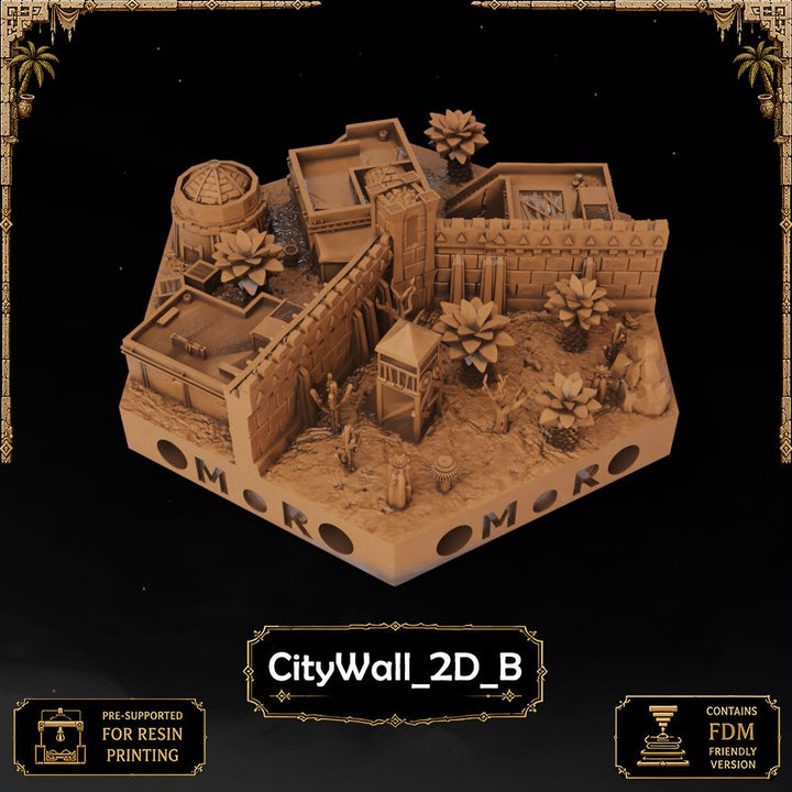 Desert City Wall Tiles printable STL tile preview 25 — included tile image 25