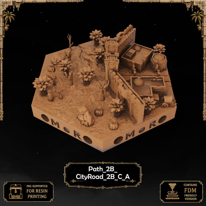 Desert City Wall Tiles printable STL tile preview 30 — included tile image 30