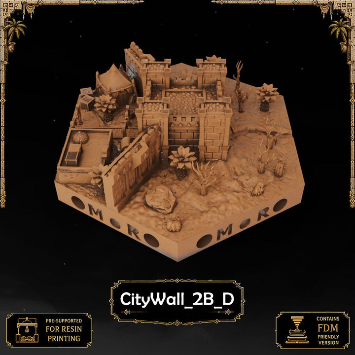 Desert City Wall Tiles printable STL tile preview 33 — included tile image 33