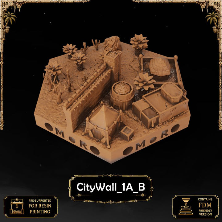 Desert City Wall Tiles printable STL tile preview 34 — included tile image 34