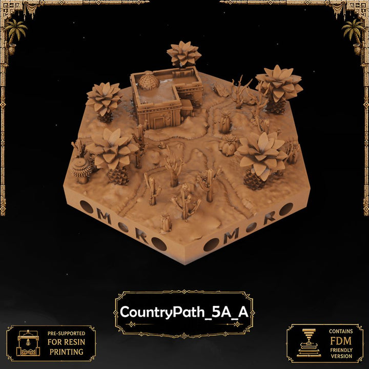 Desert Country Path Tiles printable STL tile preview 3 — included tile image 3