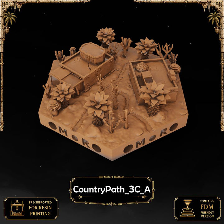 Desert Country Path Tiles printable STL tile preview 5 — included tile image 5