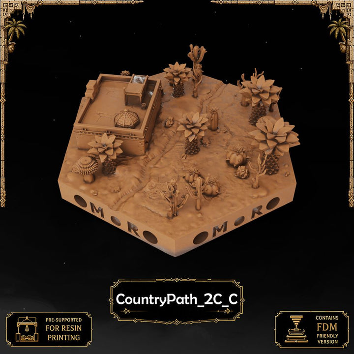 Desert Country Path Tiles printable STL tile preview 6 — included tile image 6
