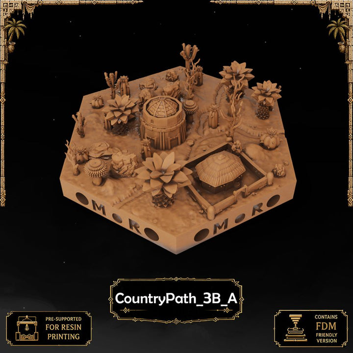 Desert Country Path Tiles printable STL tile preview 10 — included tile image 10