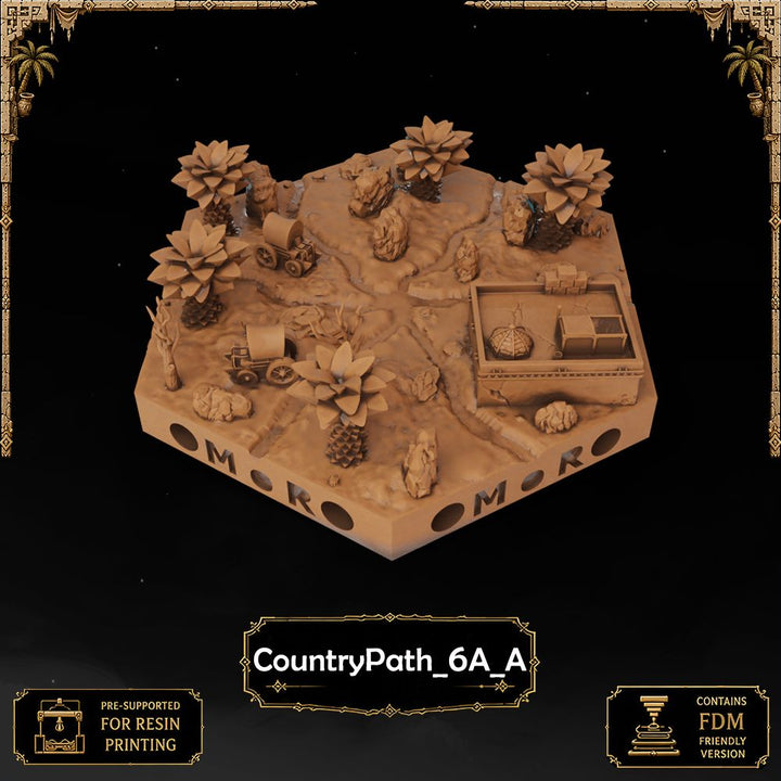 Desert Country Path Tiles printable STL tile preview 11 — included tile image 11