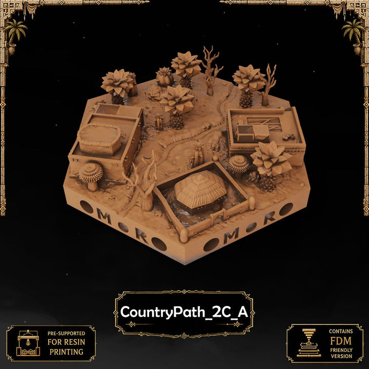 Desert Country Path Tiles printable STL tile preview 15 — included tile image 15
