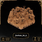 Desert Dirt Path Tiles printable STL tile preview 3