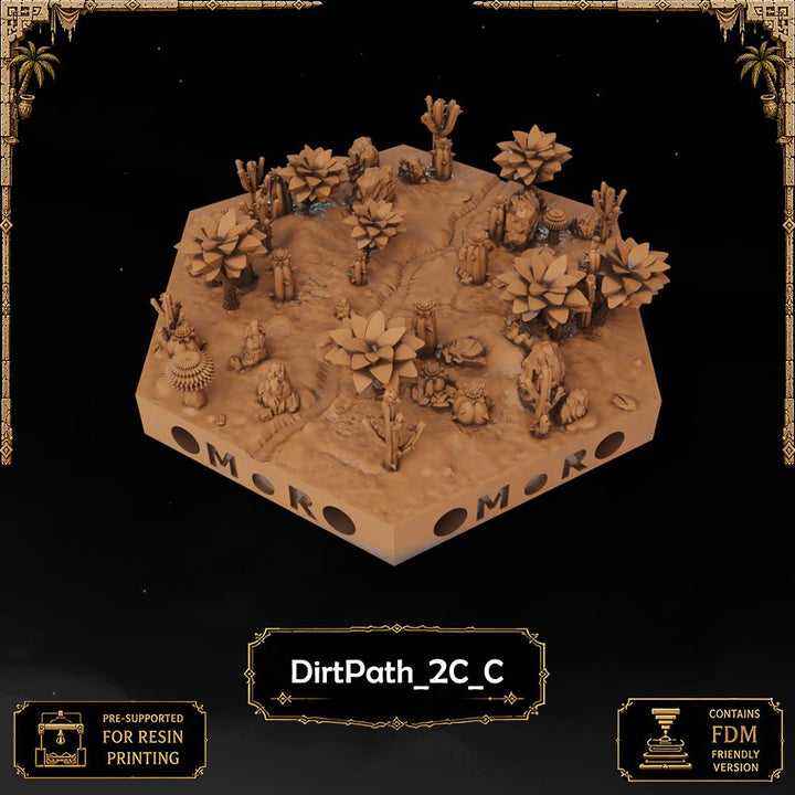 Desert Dirt Path Tiles printable STL tile preview 9 — included tile image 9