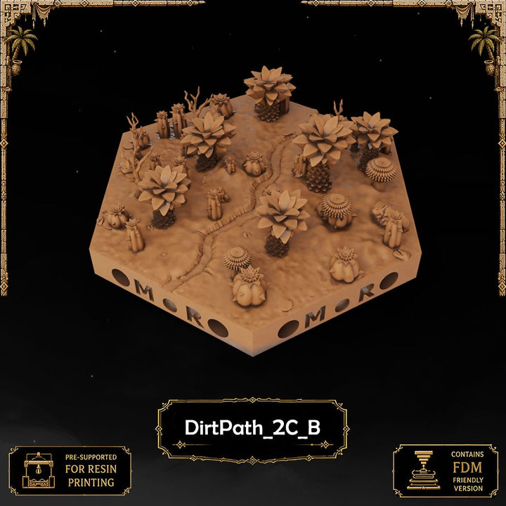 Desert Dirt Path Tiles printable STL tile preview 11 — included tile image 11