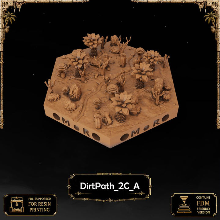 Desert Dirt Path Tiles printable STL tile preview 13 — included tile image 13