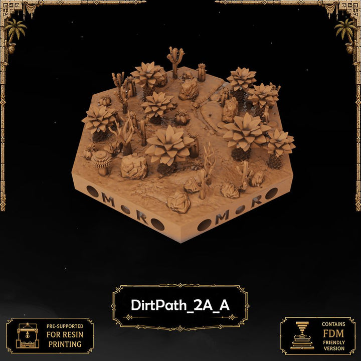 Desert Dirt Path Tiles printable STL tile preview 14 — included tile image 14