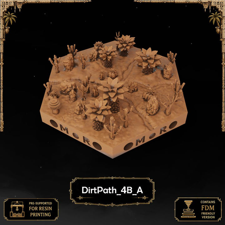 Desert Dirt Path Tiles printable STL tile preview 15 — included tile image 15