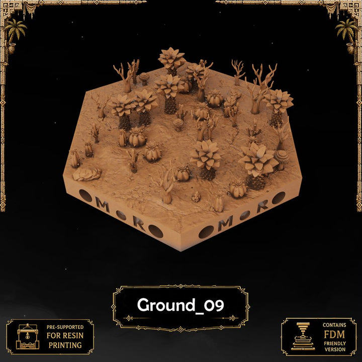 Desert Ground Tiles printable STL tile preview 4 — included tile image 4