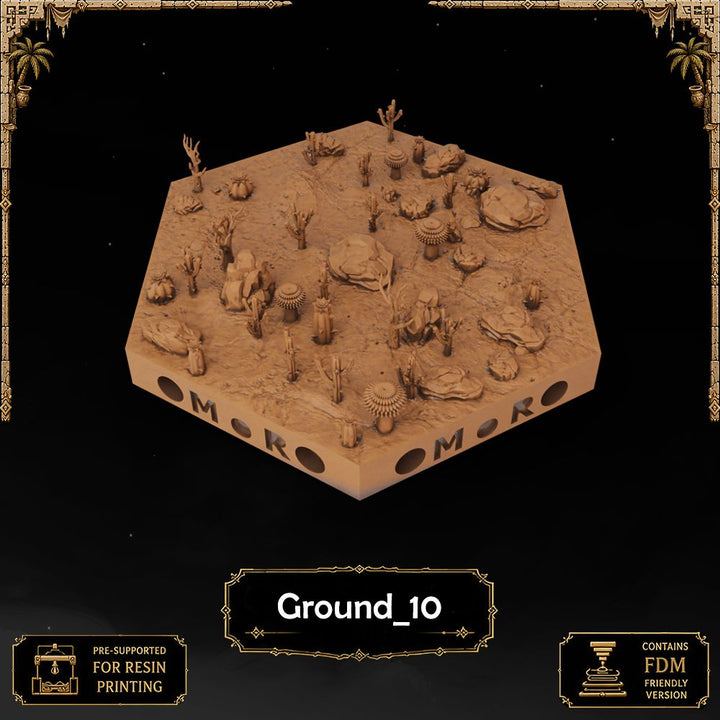 Desert Ground Tiles printable STL tile preview 5 — included tile image 5