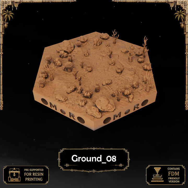 Desert Ground Tiles printable STL tile preview 7 — included tile image 7
