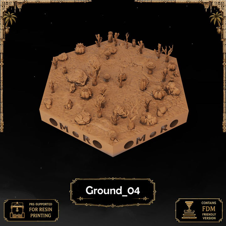 Desert Ground Tiles printable STL tile preview 11 — included tile image 11