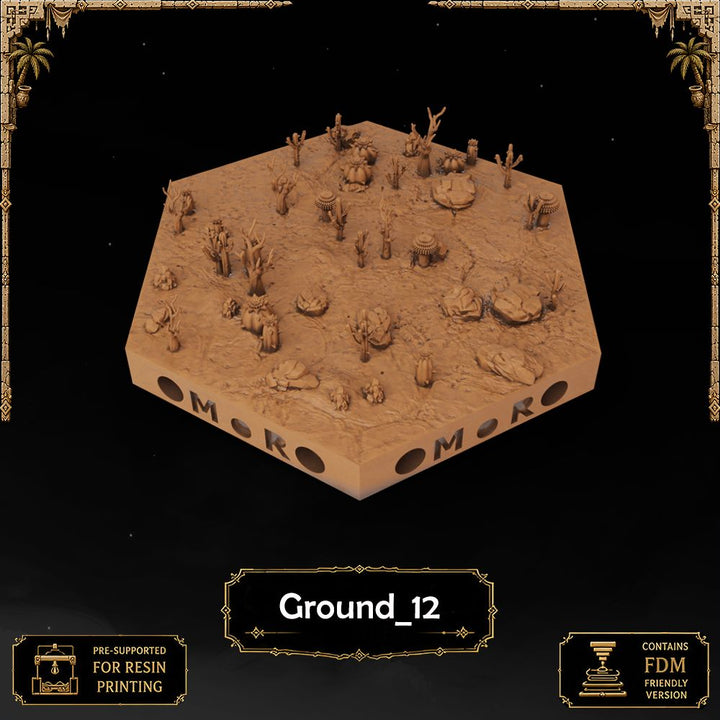 Desert Ground Tiles printable STL tile preview 13 — included tile image 13