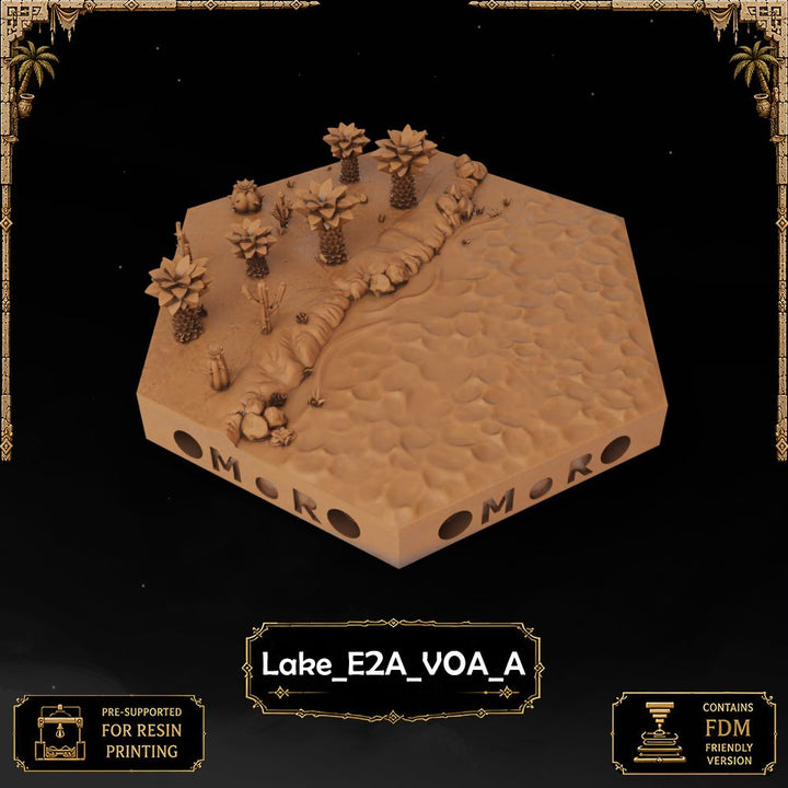 Desert Lake Tiles printable STL tile preview 2 — included tile image 2