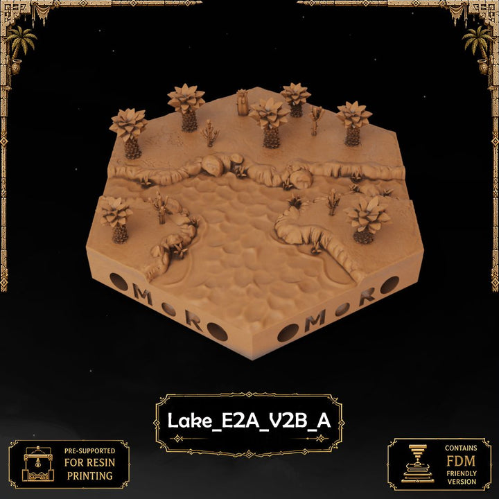 Desert Lake Tiles printable STL tile preview 4 — included tile image 4