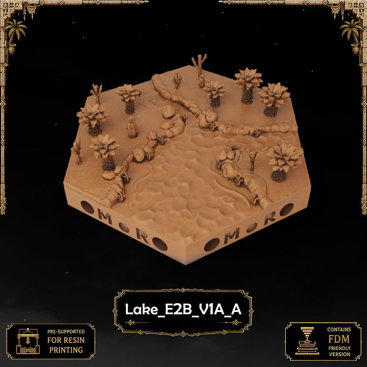 Desert Lake Tiles printable STL tile preview 5 — included tile image 5