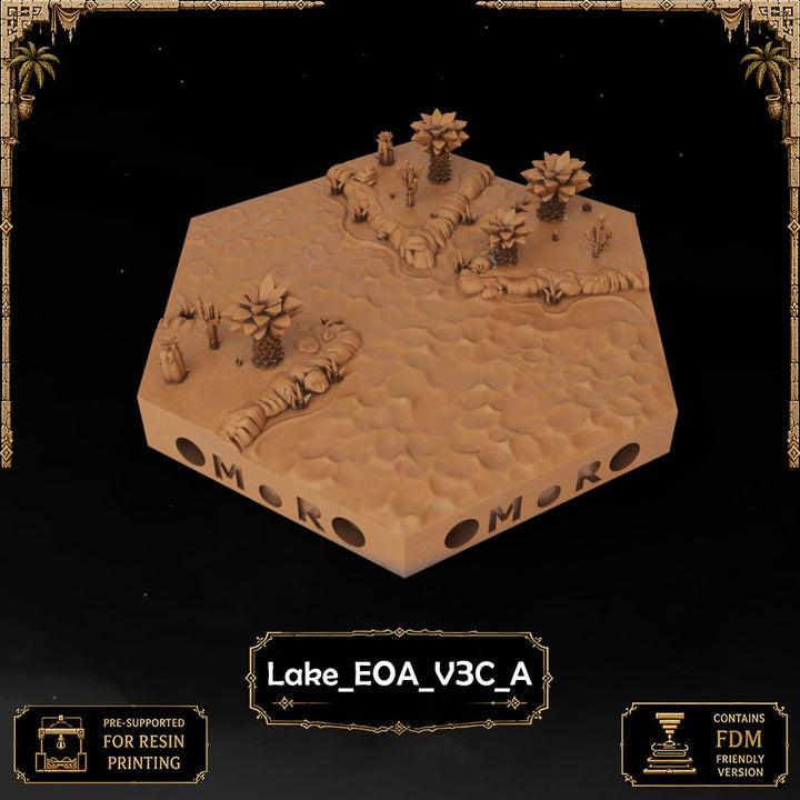 Desert Lake Tiles printable STL tile preview 9 — included tile image 9