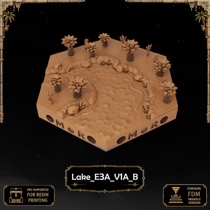 Desert Lake Tiles printable STL tile preview 11 — included tile image 11