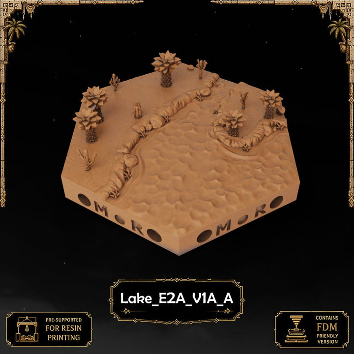 Desert Lake Tiles printable STL tile preview 12 — included tile image 12