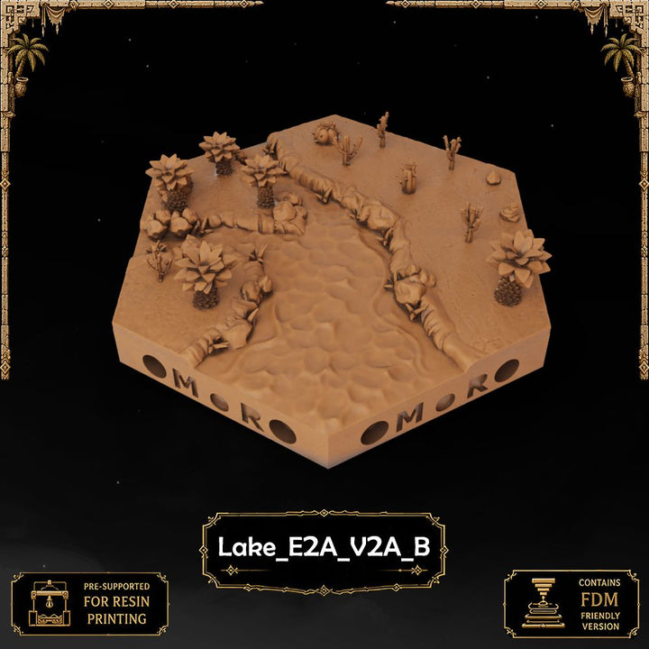 Desert Lake Tiles printable STL tile preview 13 — included tile image 13