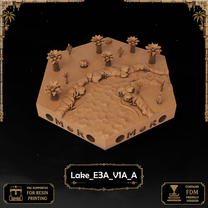 Desert Lake Tiles printable STL tile preview 14 — included tile image 14