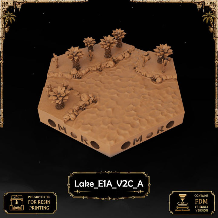 Desert Lake Tiles printable STL tile preview 15 — included tile image 15