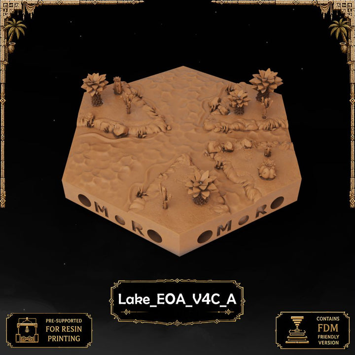 Desert Lake Tiles printable STL tile preview 16 — included tile image 16