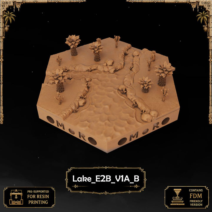 Desert Lake Tiles printable STL tile preview 20 — included tile image 20