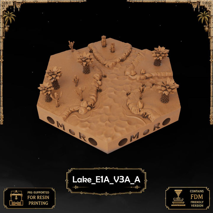 Desert Lake Tiles printable STL tile preview 21 — included tile image 21