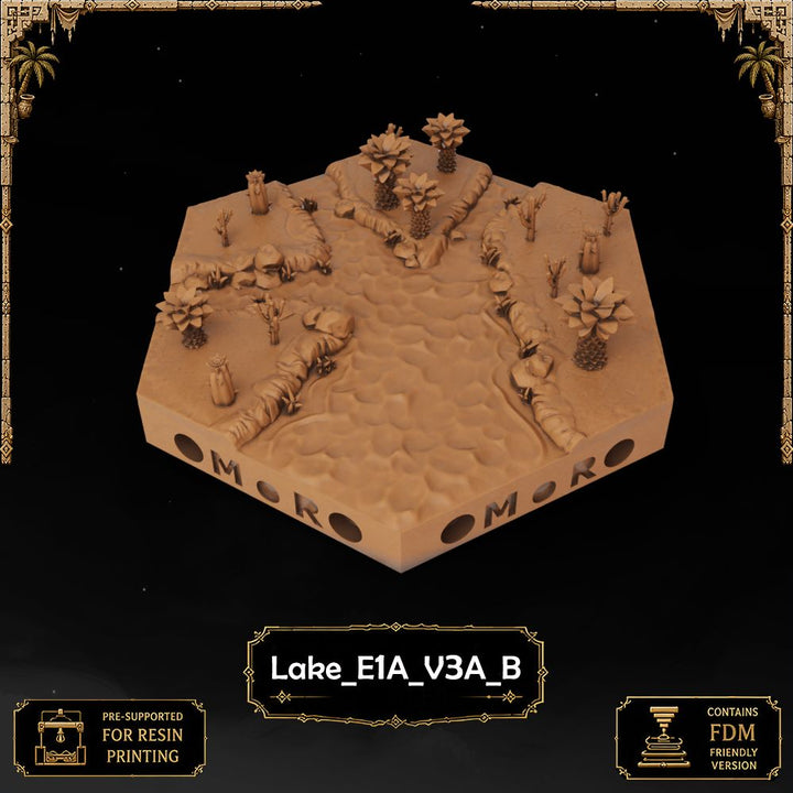Desert Lake Tiles printable STL tile preview 22 — included tile image 22