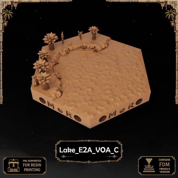 Desert Lake Tiles printable STL tile preview 23 — included tile image 23