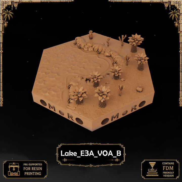 Desert Lake Tiles printable STL tile preview 24 — included tile image 24