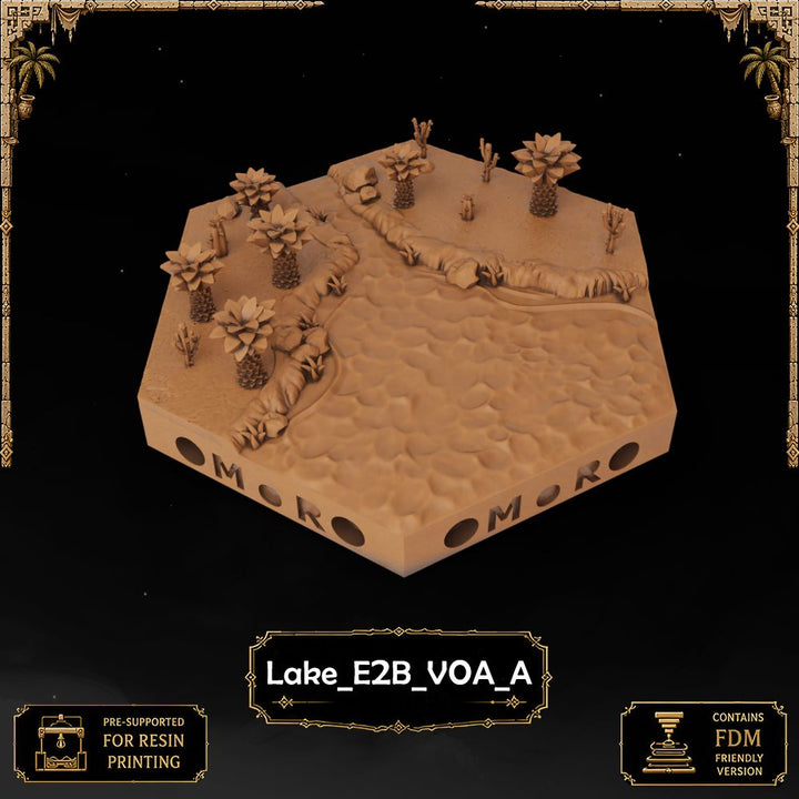 Desert Lake Tiles printable STL tile preview 25 — included tile image 25