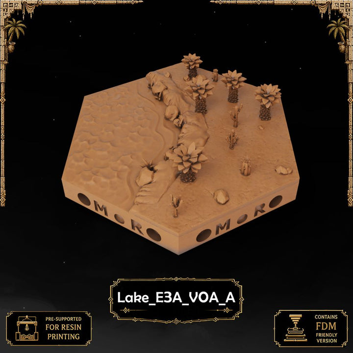 Desert Lake Tiles printable STL tile preview 26 — included tile image 26